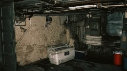 basement two white chest chillers
