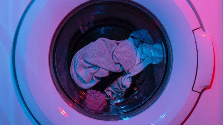 pink and green plastic container